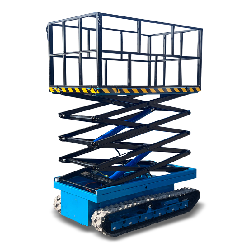 【ML-100】Electric remote control crawler flatbed lift truck vehicle for sale